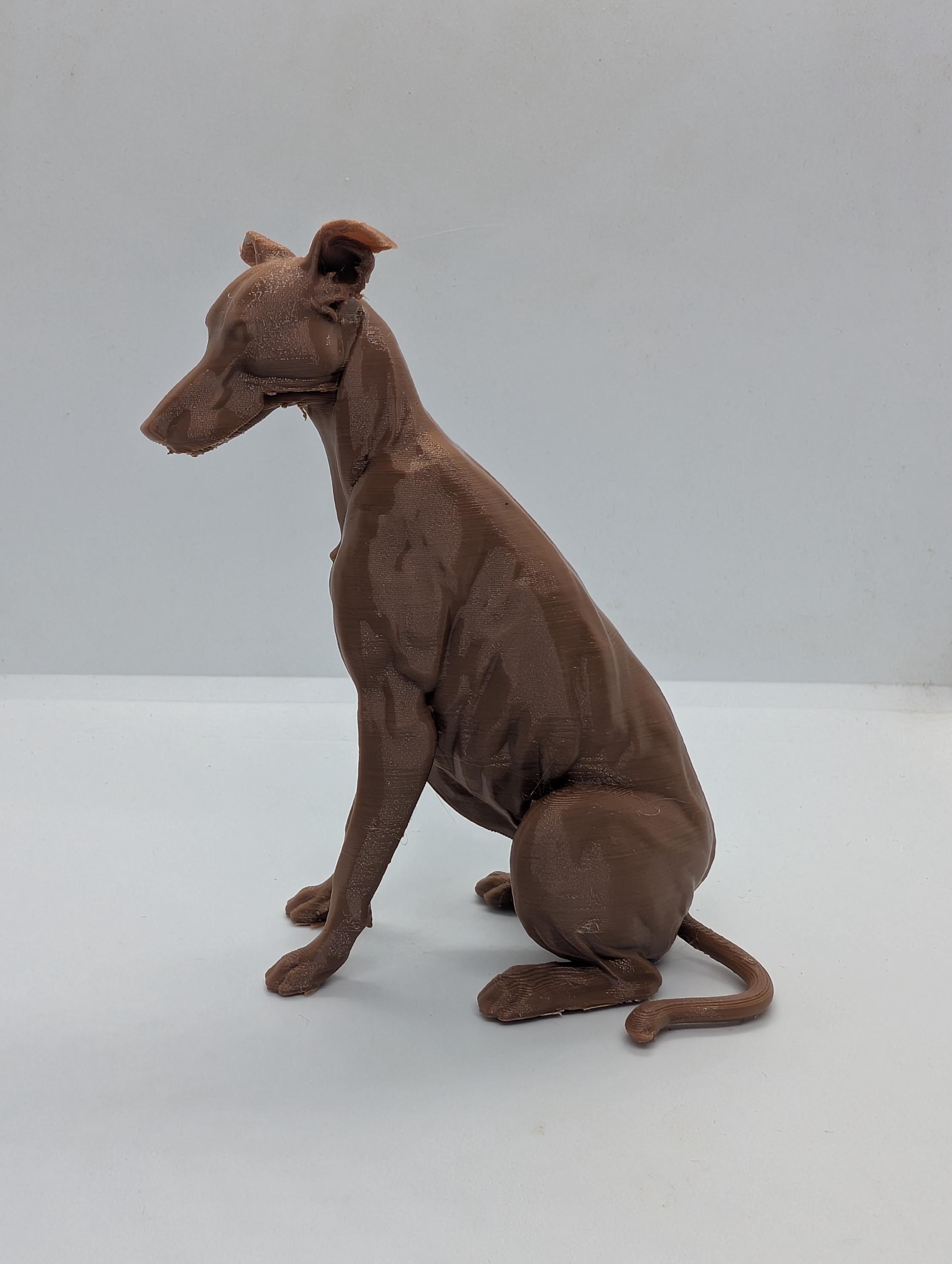 Greyhound whippet lurcher dog miniature, 3D printed dog, cake topper, tabletop dog figurine, home decoration, dog memorial  pet memorial