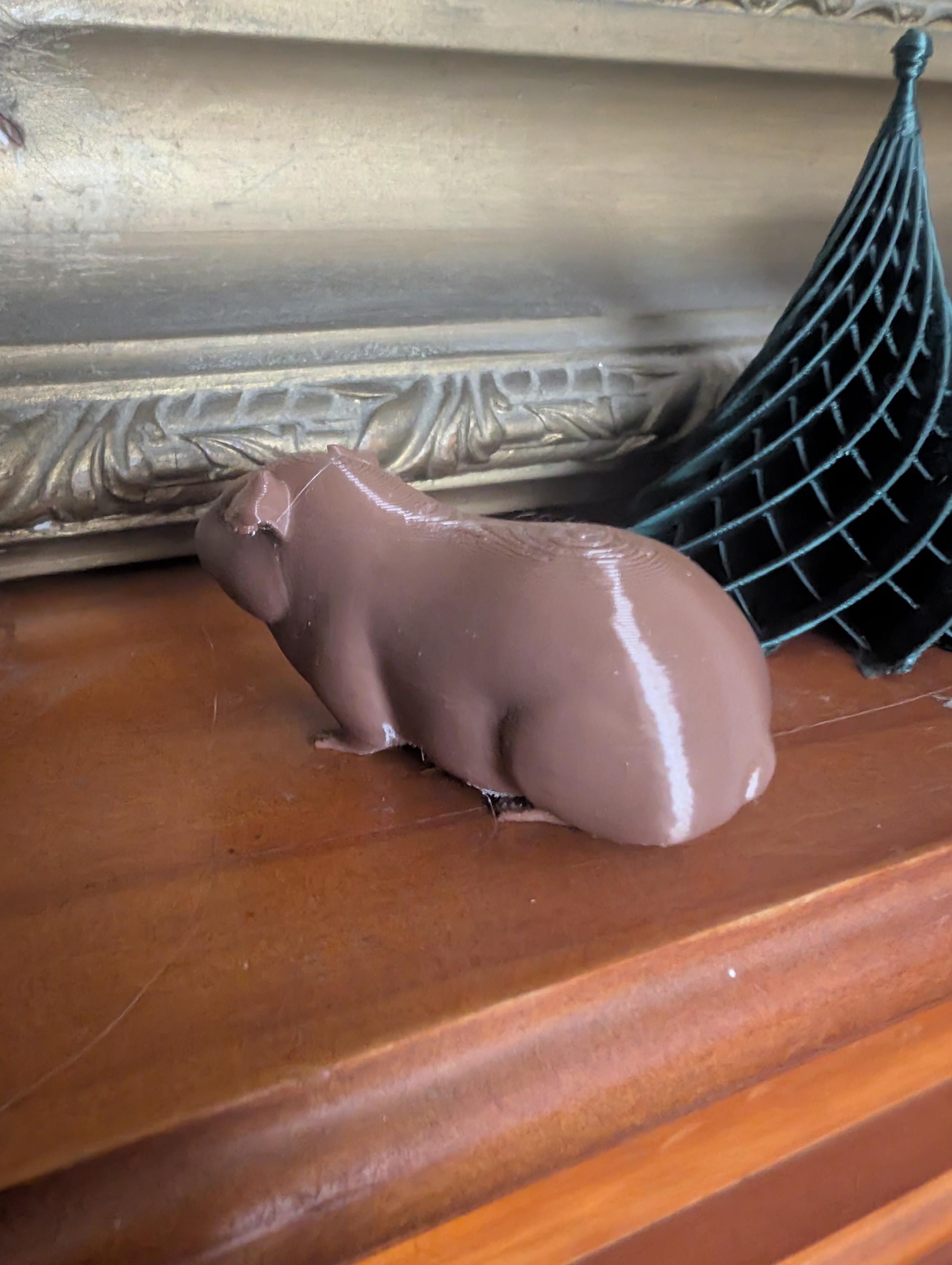 Guinea pig miniature, tabletop home decoration, 3D printed animal, Guinea pig  cake topper, pet memorial,  3d printed