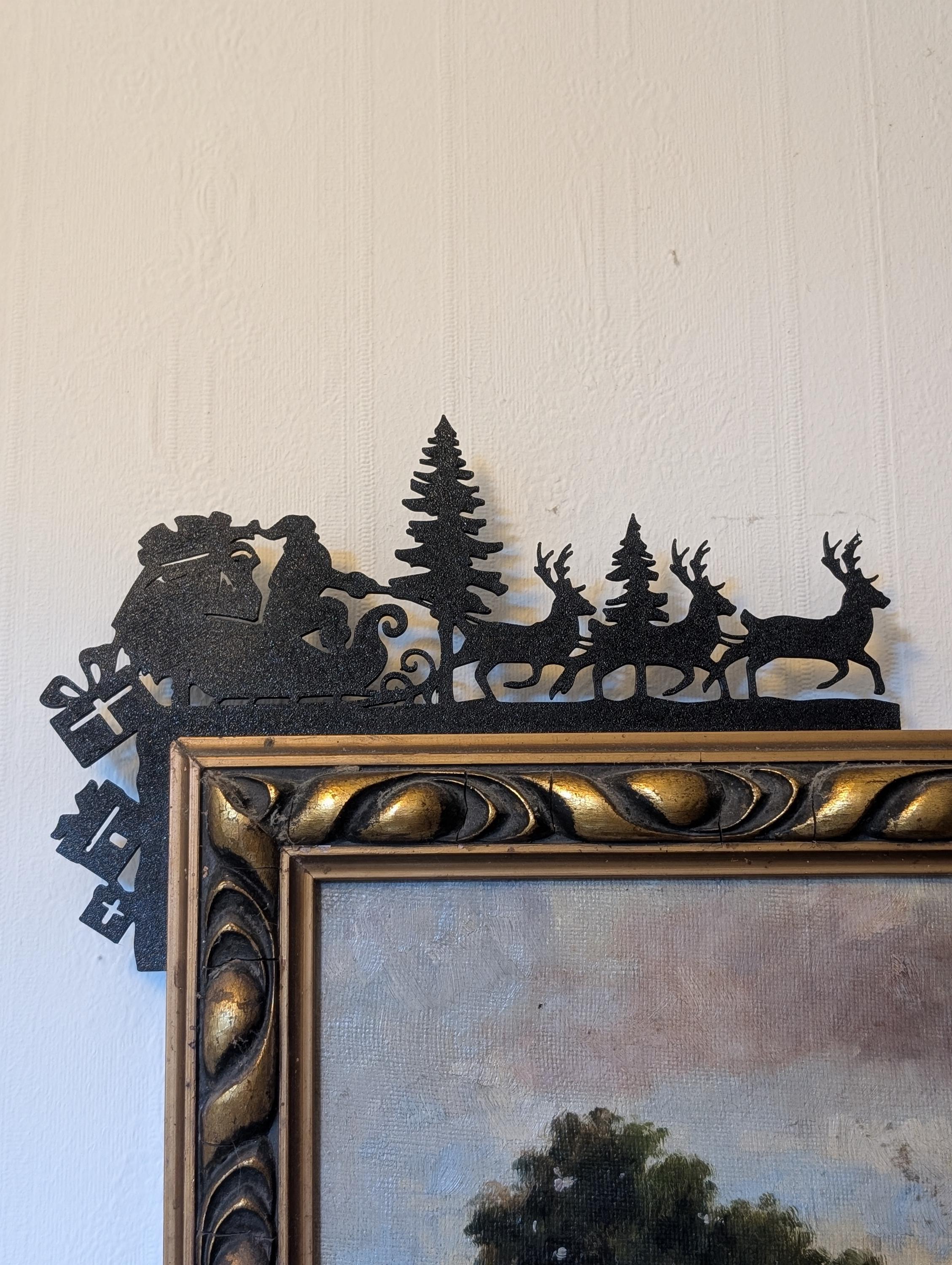 Christmas door corner or shelf decor, reindeers, Santa, Christmas tree, snowflakes, choose from the Christmas designs and decorate your home