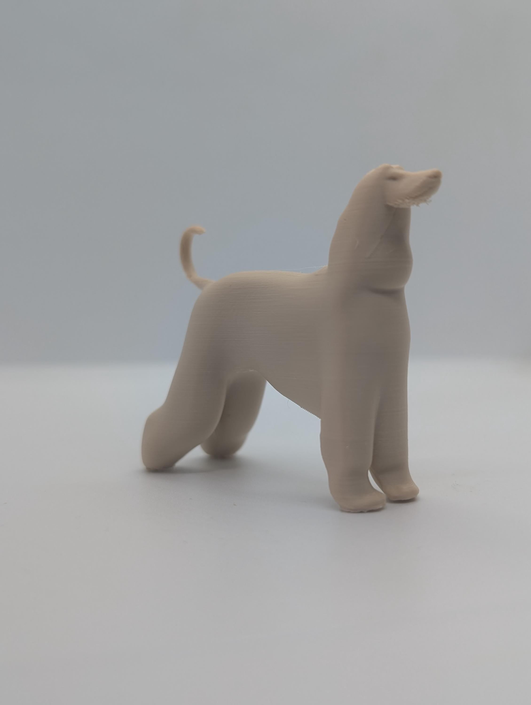 3D Printed Afghan hound Figurine - Custom Dog Miniature - Afghan hound Cake Topper - Pet Memorial Gift