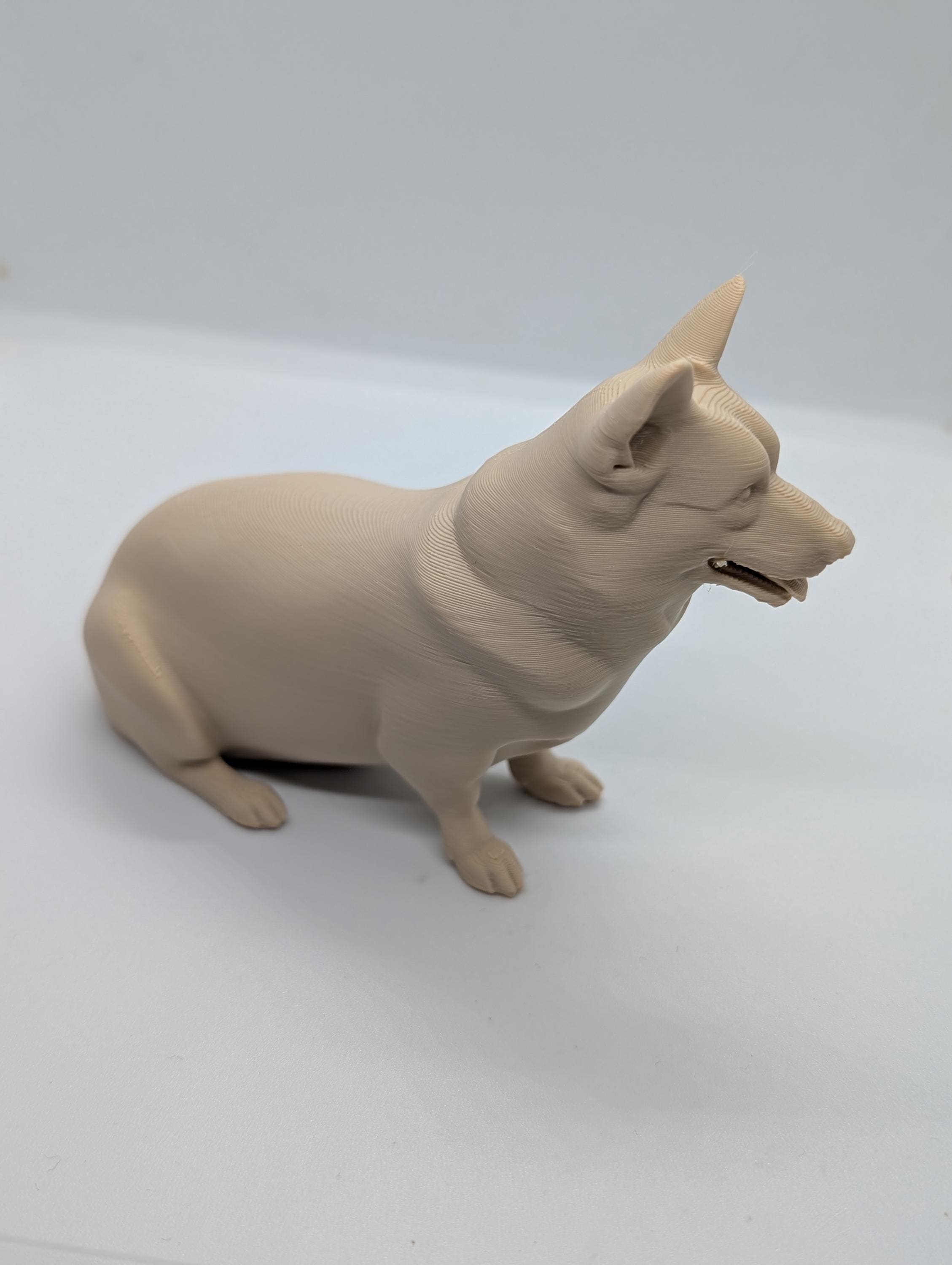 Corgie miniature, Pembroke, welsh corgie 3D printed dog, cake topper, dog memorial,