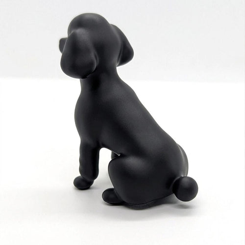 3D Printed Poodle Figurine - Custom Dog Miniature - Toy Poodle Cake Topper - Pet Memorial Gift - White Poodle Statue