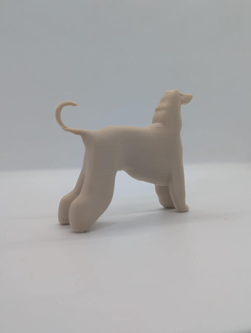 3D Printed Afghan hound Figurine - Custom Dog Miniature - Afghan hound Cake Topper - Pet Memorial Gift