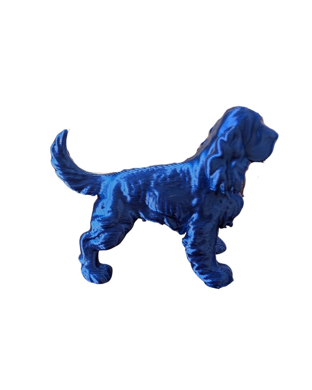 English cocker spaniel, 3D printed dog,  3d printed  English dog figurine, dog memorial, cake topper, cocker spaniel gift, dog miniature