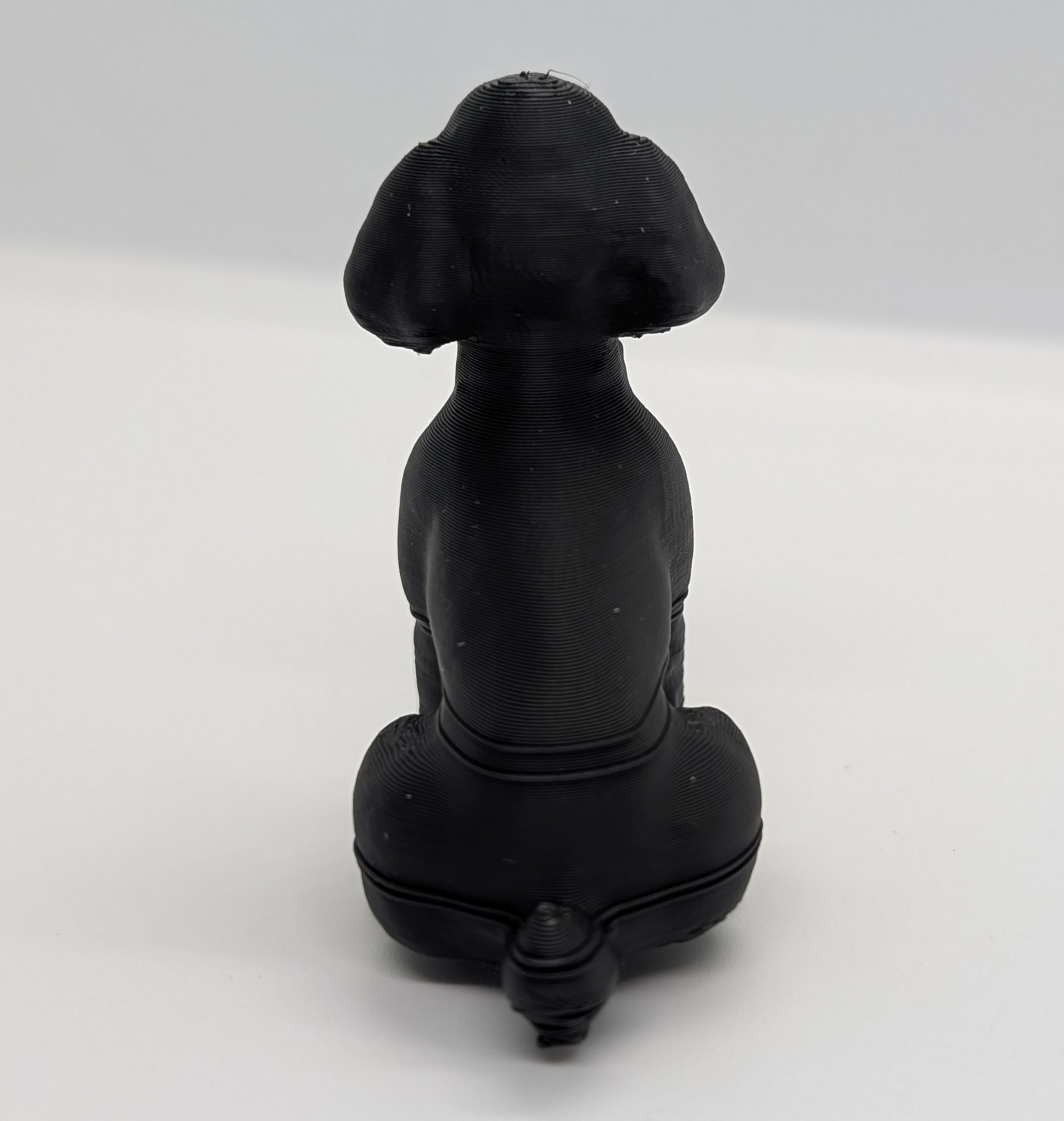 3D Printed Poodle Figurine - Custom Dog Miniature - Toy Poodle Cake Topper - Pet Memorial Gift - White Poodle Statue