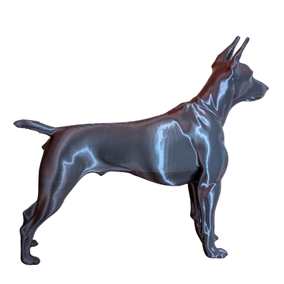 Doberman pinscher dog miniature, 3D printed dog, cake topper, home decoration, Doberman gift, puppy item,  3D printed  Dog figurine