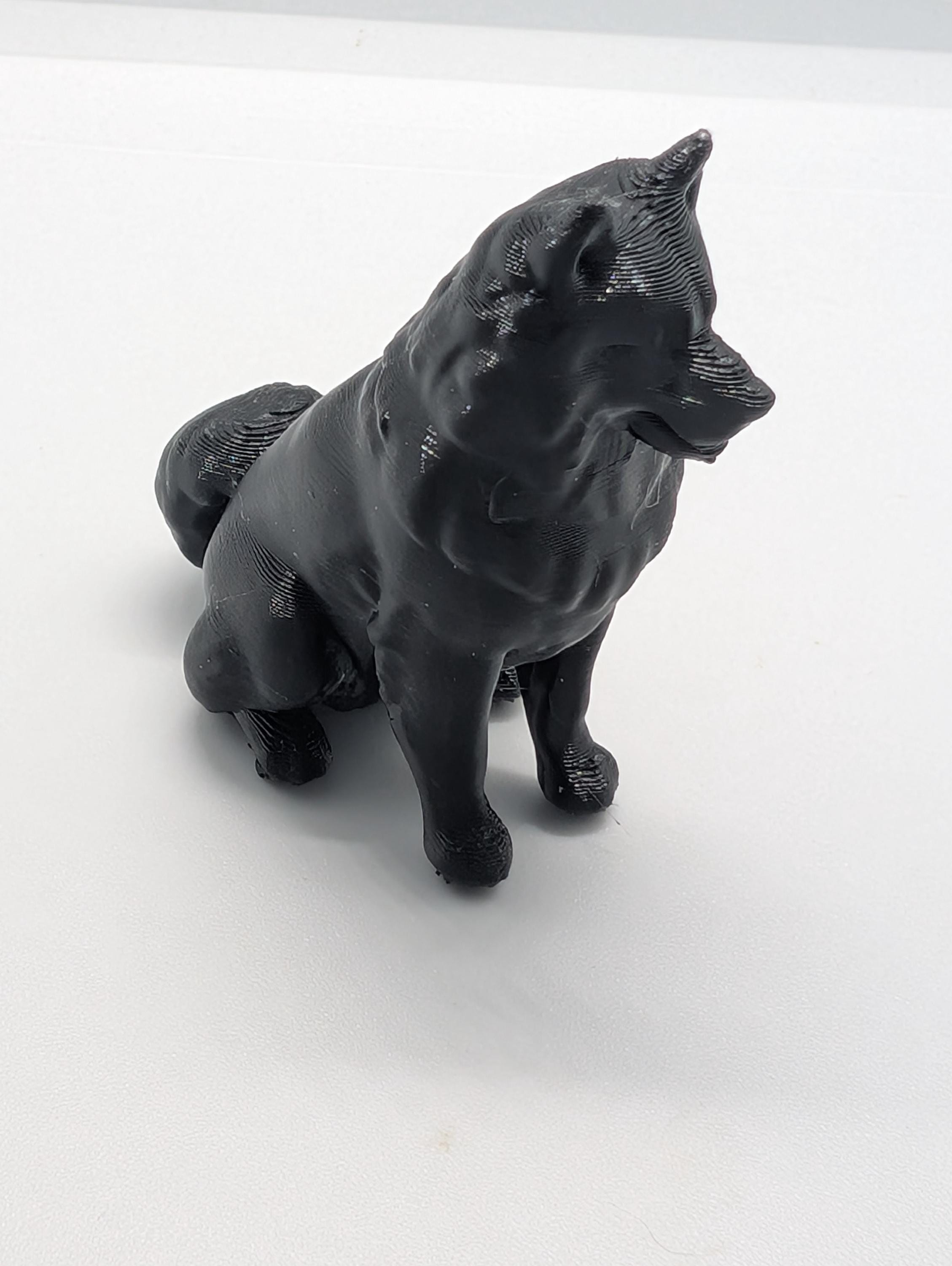 Samoyed  dog sculpture miniature, Statue, Samoyed Gift, 3D printed dog, Cake Topper, dog home decor, Samoyed Ornament, dog memorial