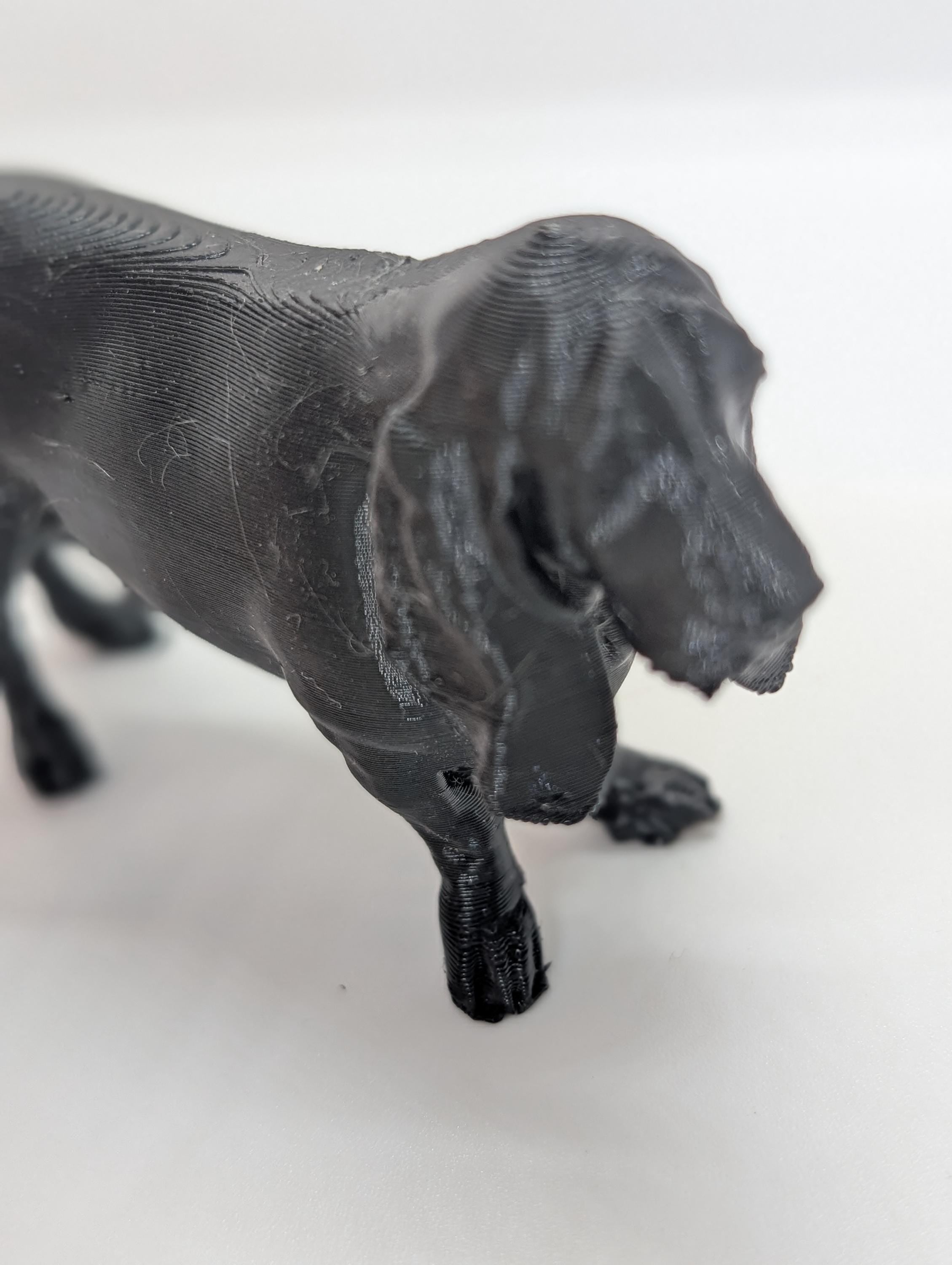 Basset Hound Sculpture Miniature, 3D Printed Dog, dog lover gift