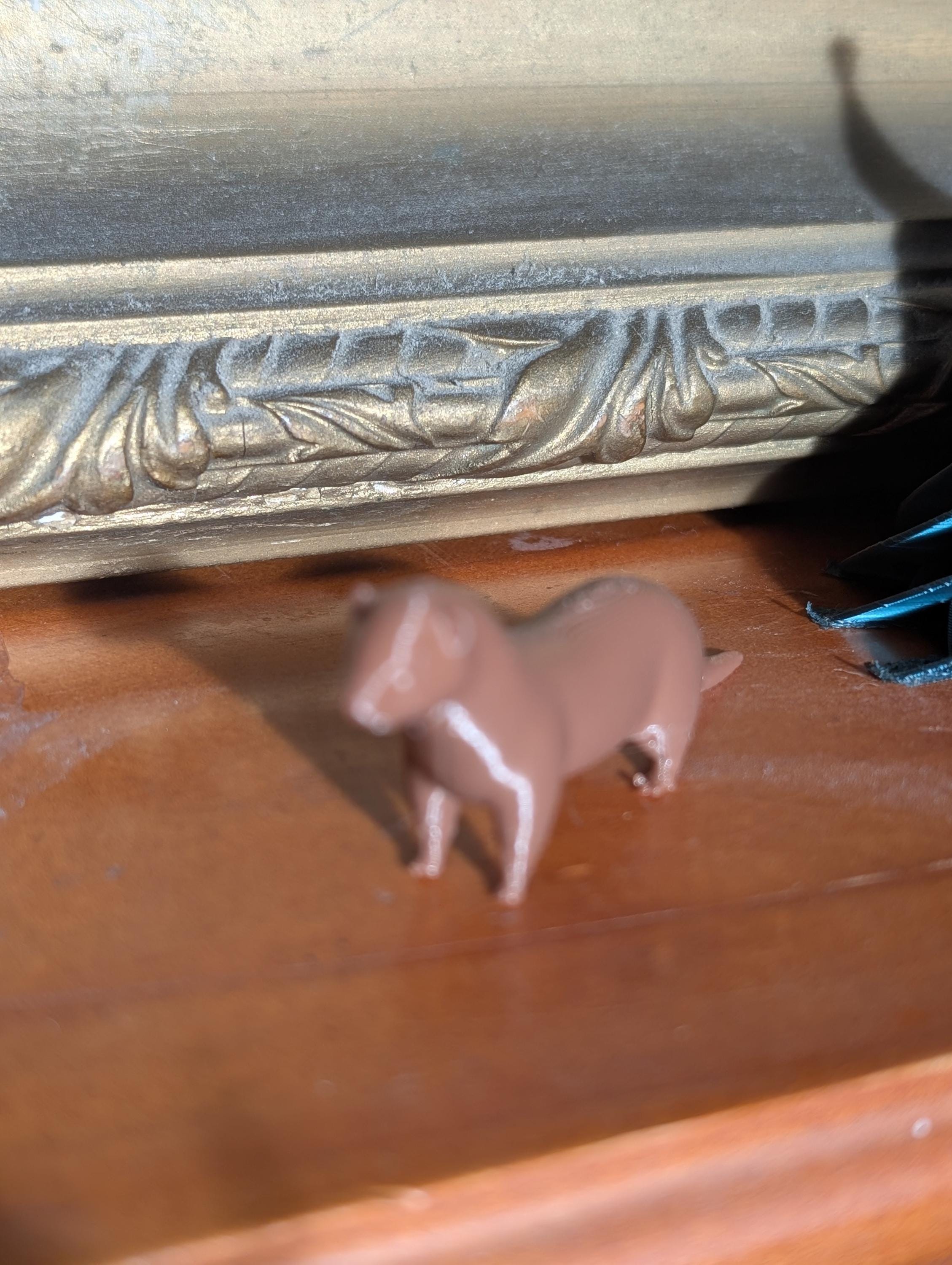Ferret miniature, 3D printed animal, tabletop home decoration, ferret cake topper, pet memorial,  3d printed