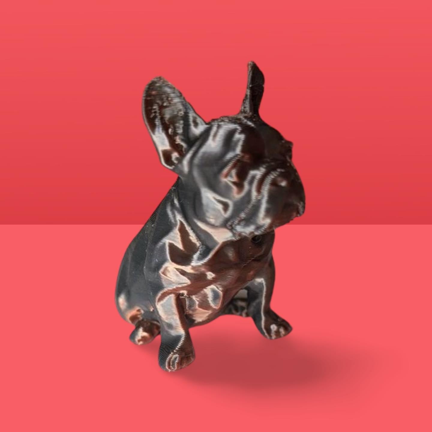 French bulldog dog miniature, 3D printed dog, dog cake topper, home decoration, puppy gift, puppy item,  3d printed  Dog figurine