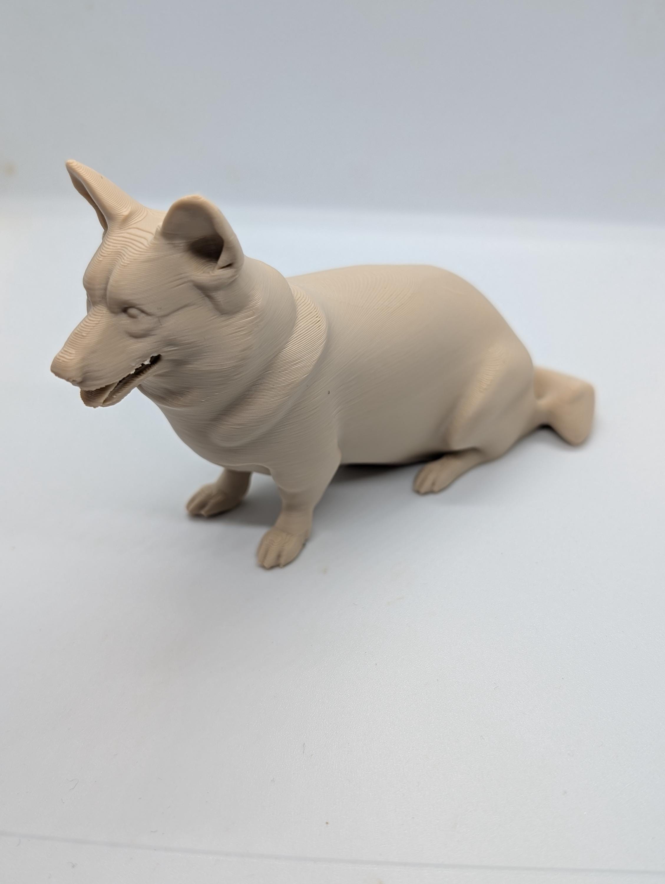 Corgie miniature, Pembroke, welsh corgie 3D printed dog, cake topper, dog memorial,