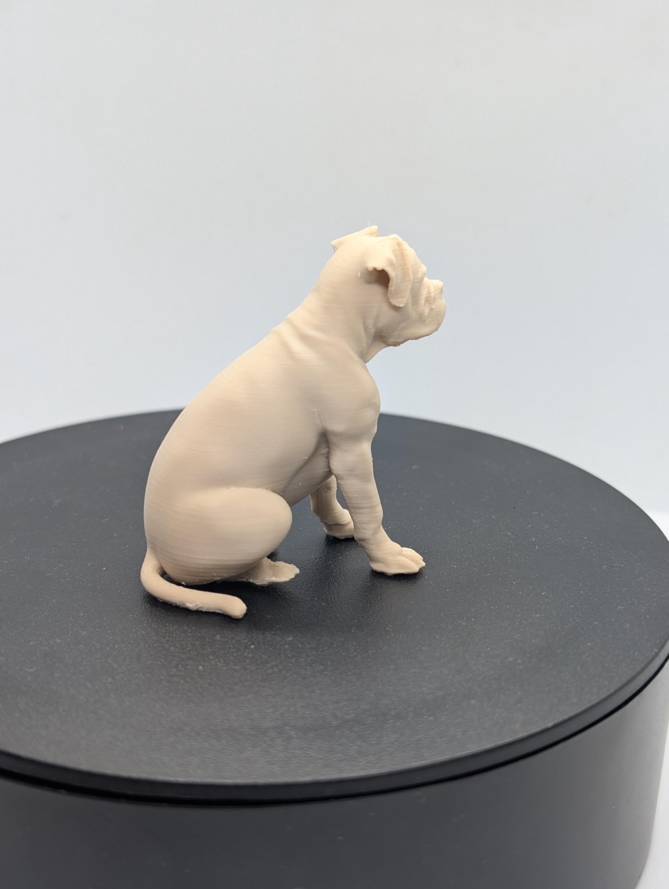 Boxer dog miniature figurine, 3D printed dog, home decor, cake topper, perfect dog lover gift,  dog memorial, pet loss memorial