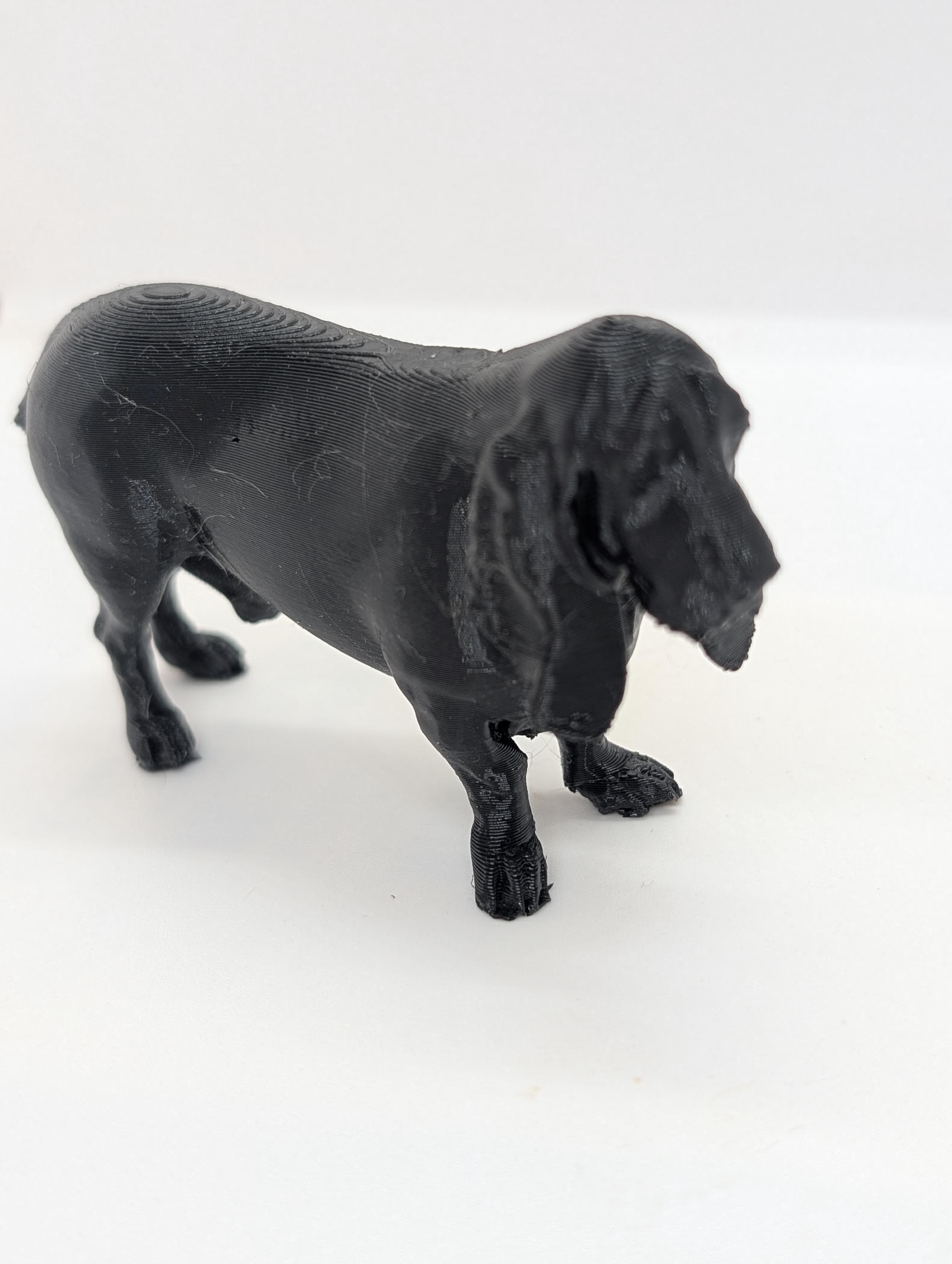 Basset Hound Sculpture Miniature, 3D Printed Dog, dog lover gift
