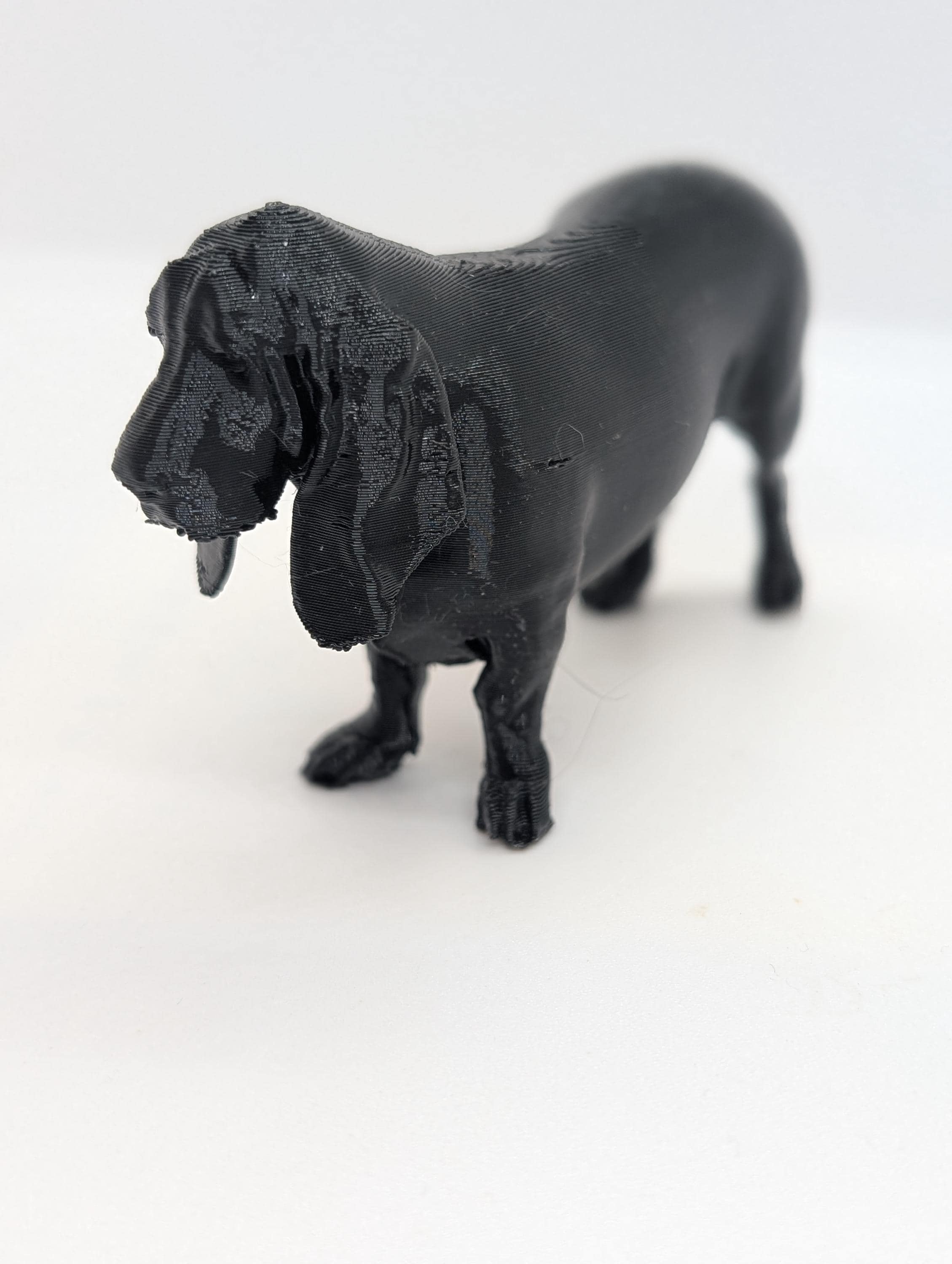 Basset Hound Sculpture Miniature, 3D Printed Dog, dog lover gift