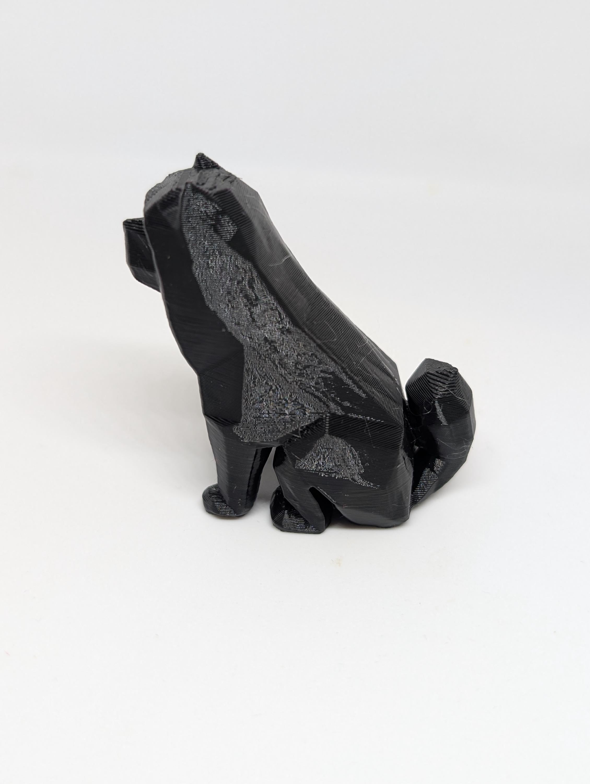Chow chow dog sculpture, statue miniature figurine, 3D printed plastic chow chow, tabletop home decoration, dog cake topper, dog memorial