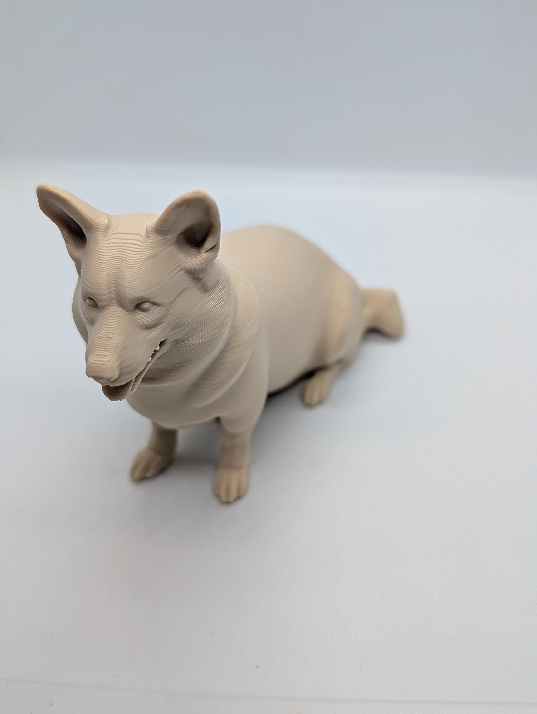Corgie miniature, Pembroke, welsh corgie 3D printed dog, cake topper, dog memorial,