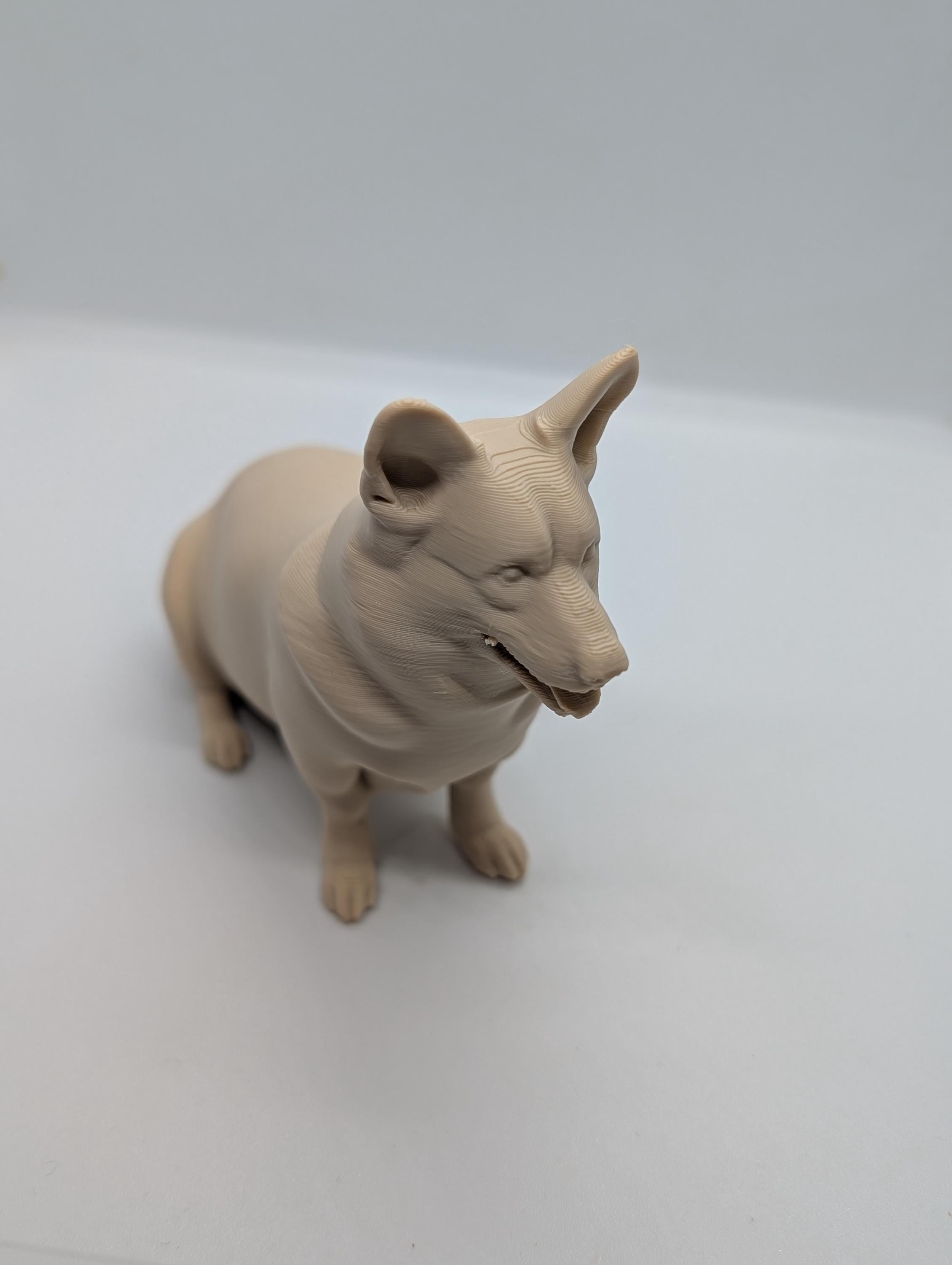 Corgie miniature, Pembroke, welsh corgie 3D printed dog, cake topper, dog memorial,